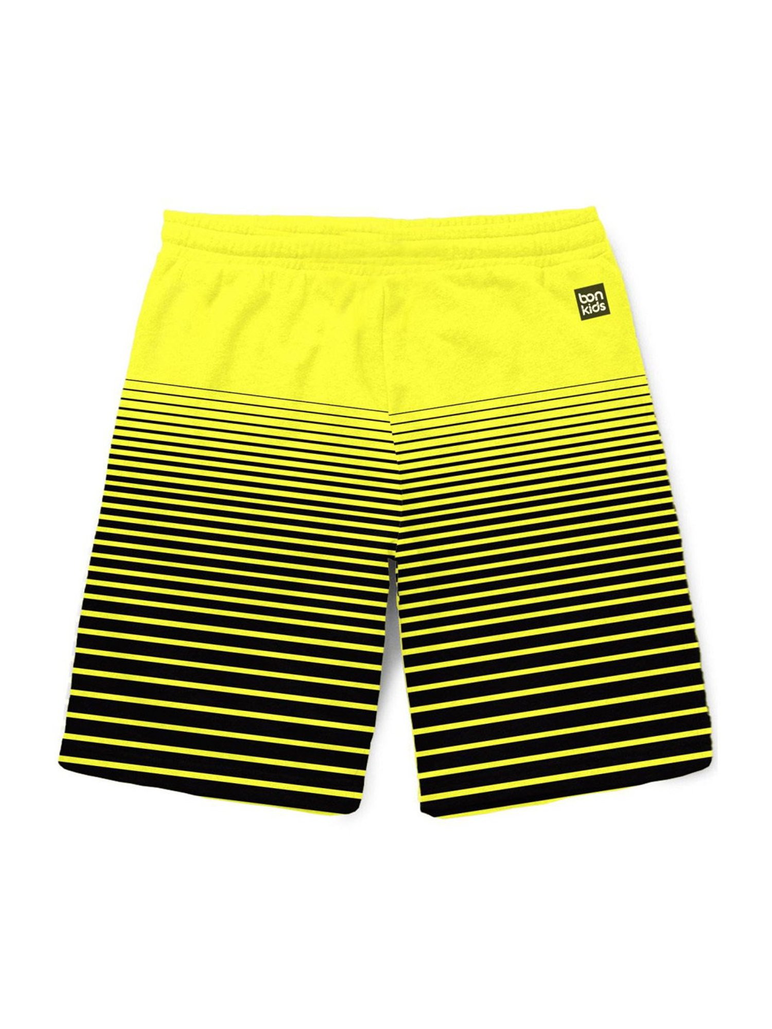 Bonkids Kids Green & Black Cotton Printed Batman Shorts