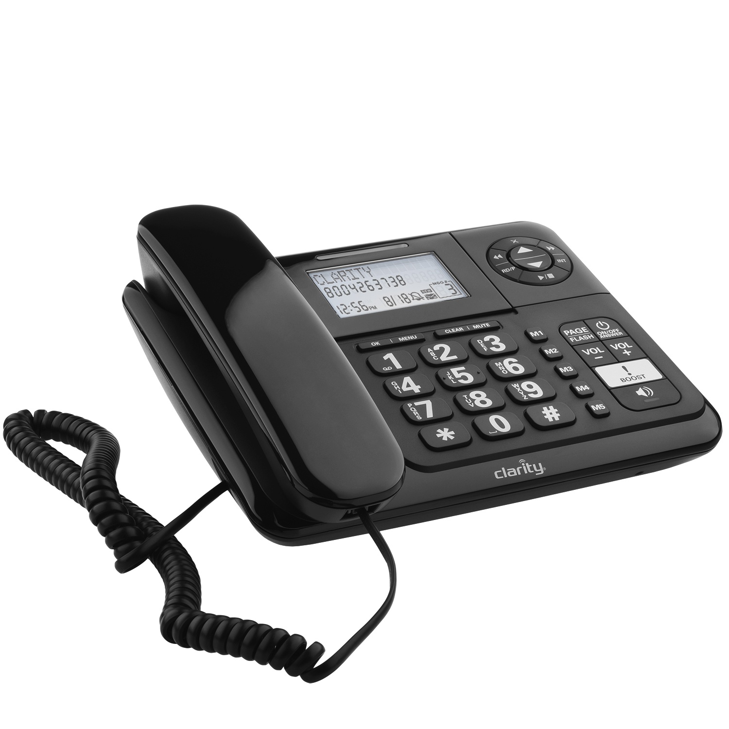Clarity - 53727 - E814CC Amplified 40dB Cord/Cordless Combo Unit Phone