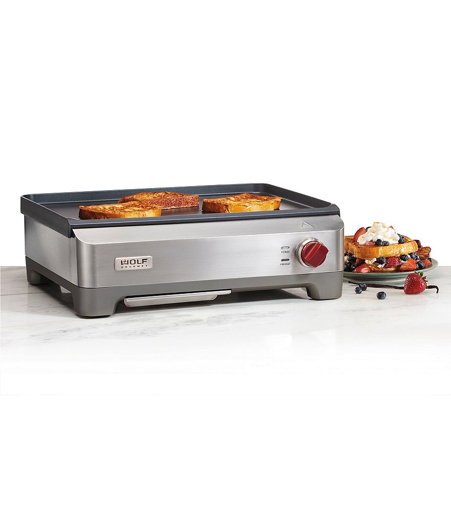 Wolf Gourmet Electric Griddle with Red Knob