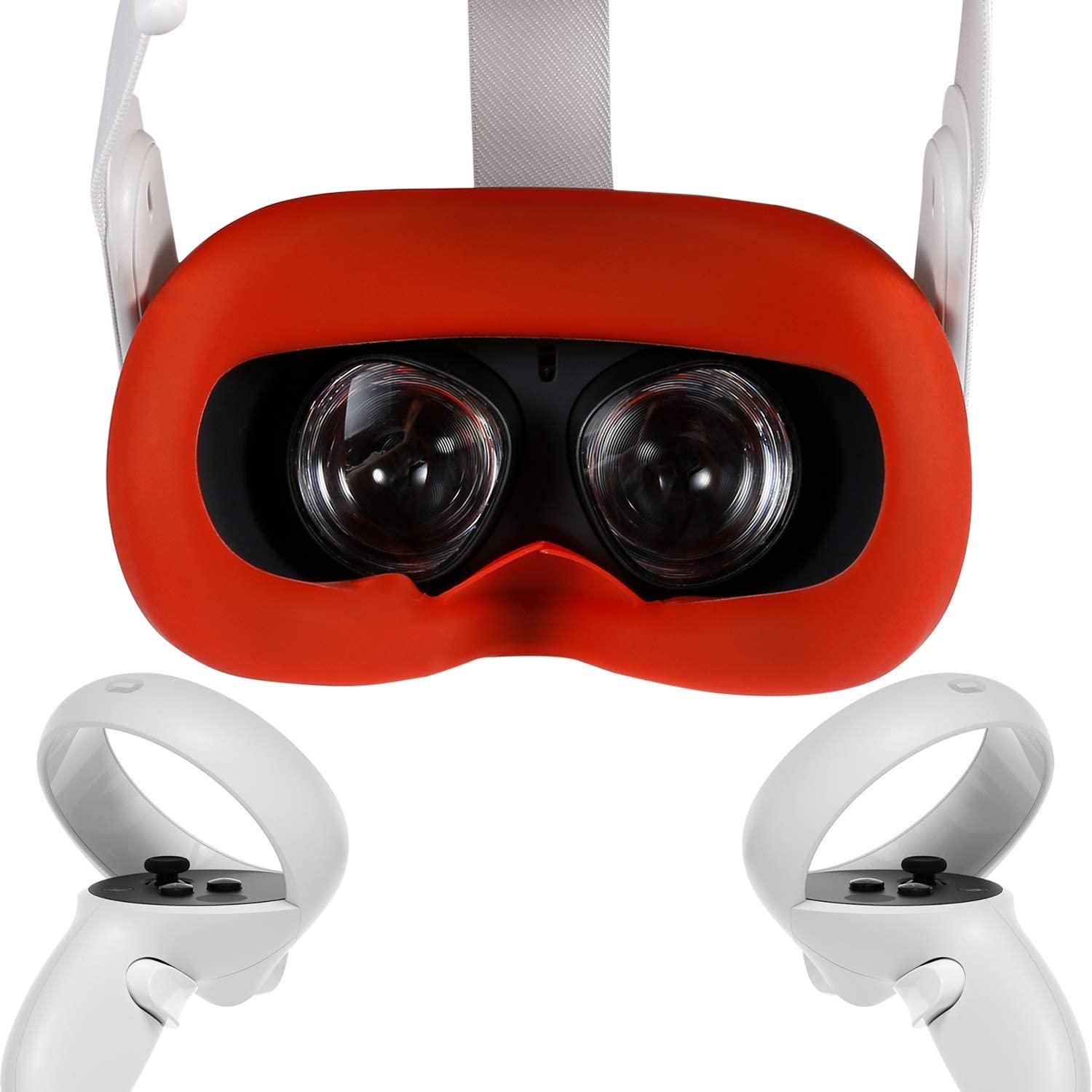 Newest VR Silicone Interfacial Cover for Oculus Quest 2 Face Protect Skin Sweatproof Lightproof Anti-Leakage