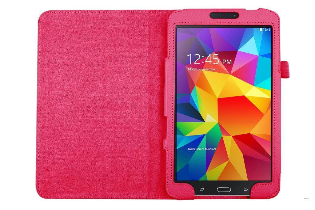 Hellfire Trading Magnetic PU Leather Case Cover for Samsung Galaxy Tab 4 8" T330 - Black