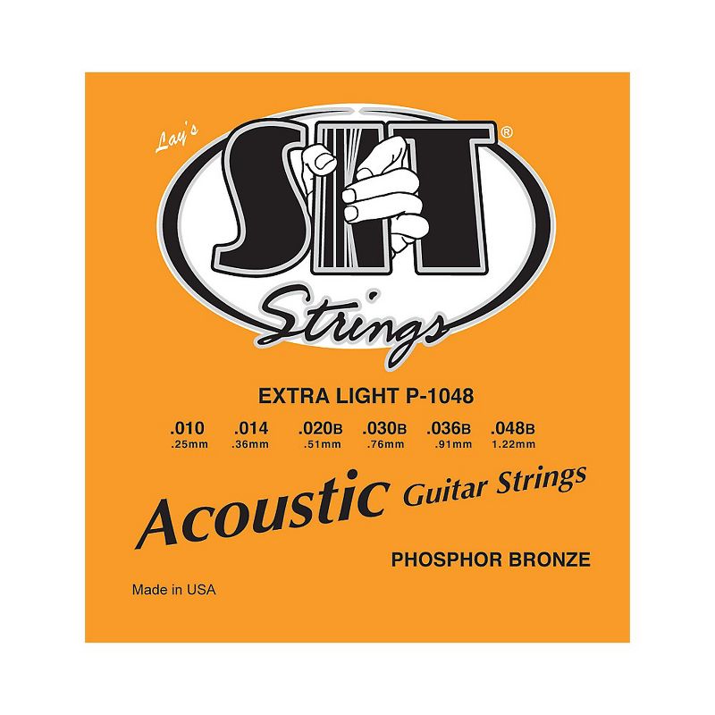 SIT Strings P-1048 Phosphor Extra Light Acoustic Guitar Strings