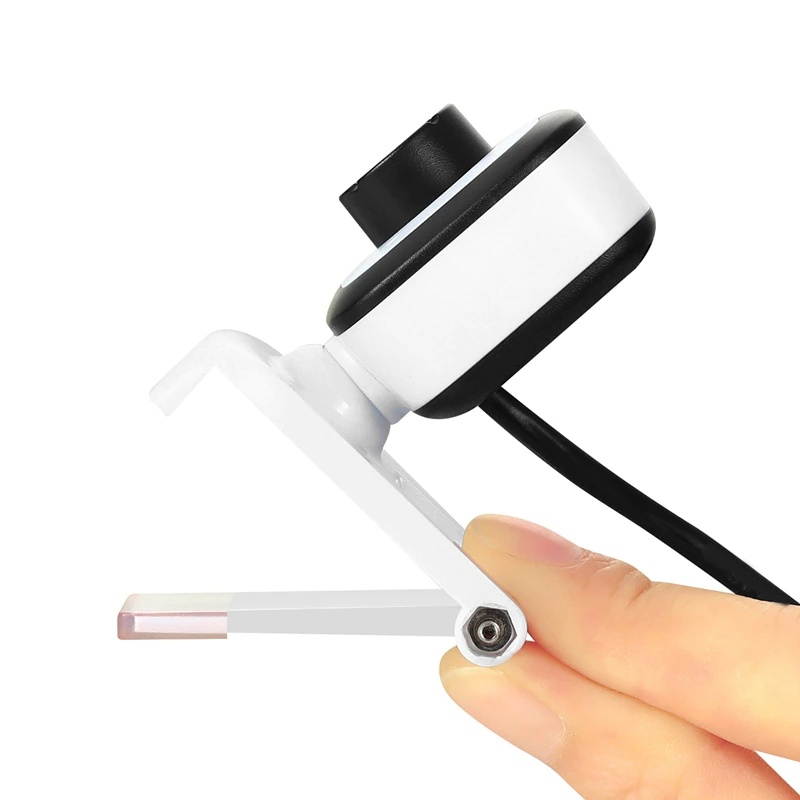 Webcam 480P HDWeb Camera with Built-in HD Microphone USB Plug Play Web Cam Widesn Video White