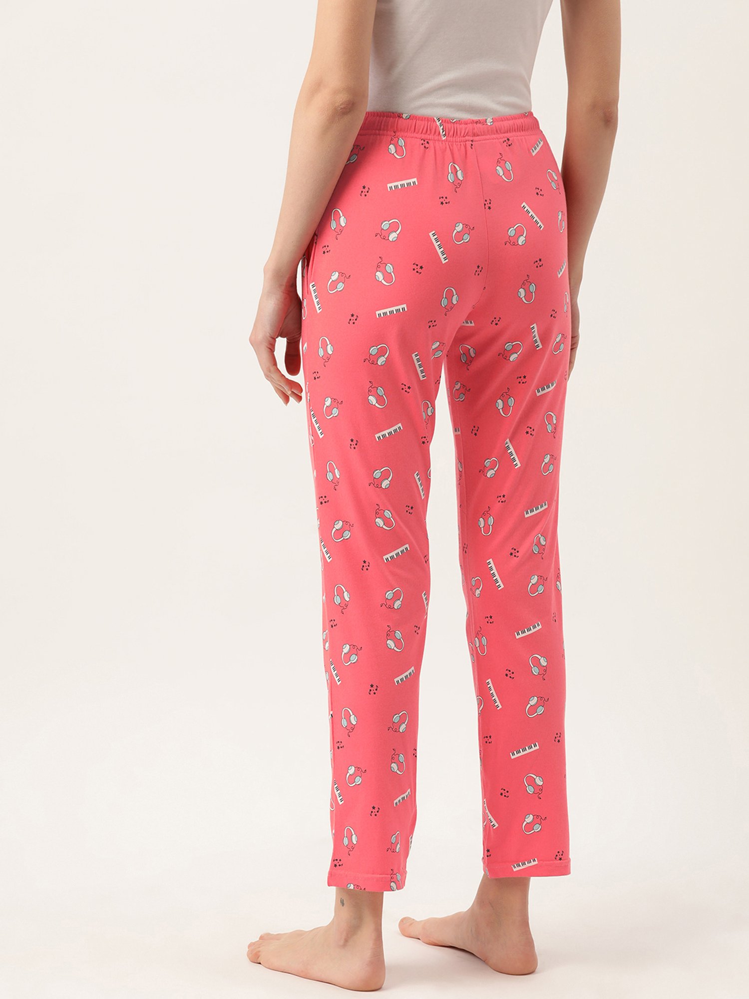 Leading Lady Coral Printed Lounge Pants