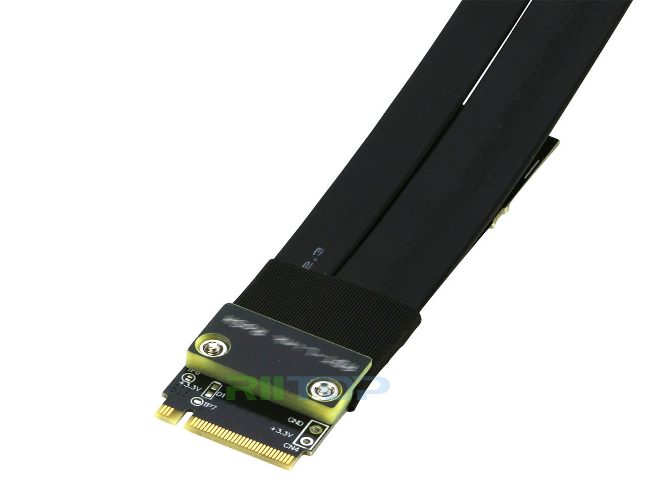 PCIe M.2 NVMe SSD Riser Adapter Extension Card Cable Supports PCIE 3.0 x4 Full Speed 32Gbps 20cm 7.8inch Length