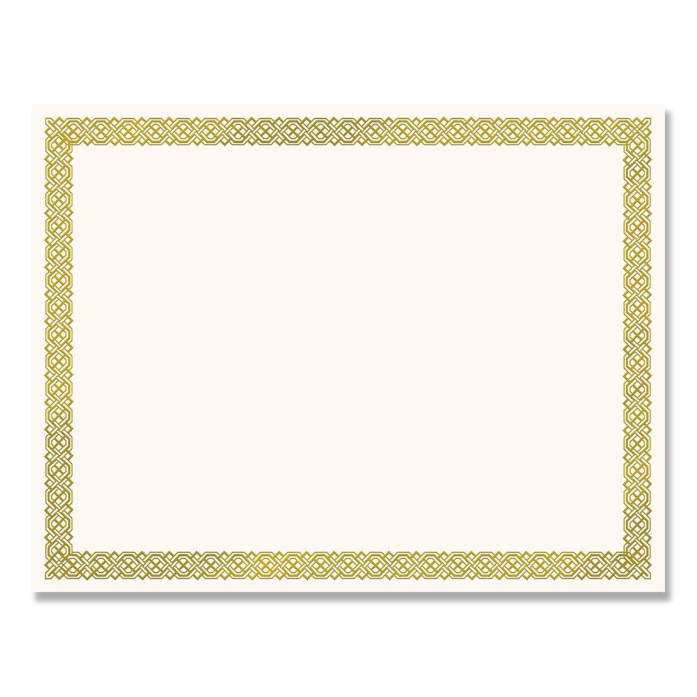 Masterpiece Studios 936060 Braided Foil Border Certicicate- Pack of 12