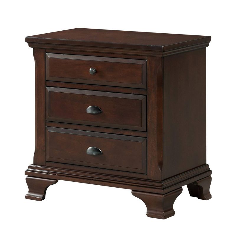 3pc Queen Brinley Storage Bedroom Set Cherry Red - Picket House Furnishings