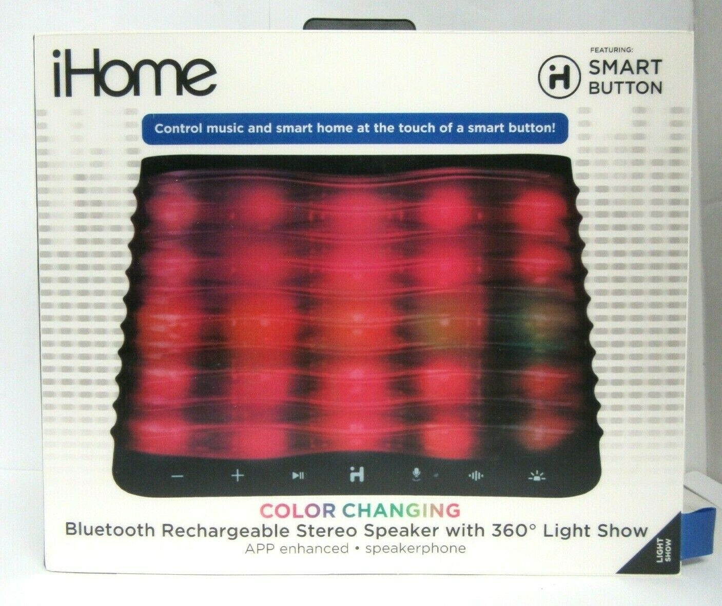 iHome - iBT751 Portable Bluetooth Speaker with Siri Voice Assistant - Black