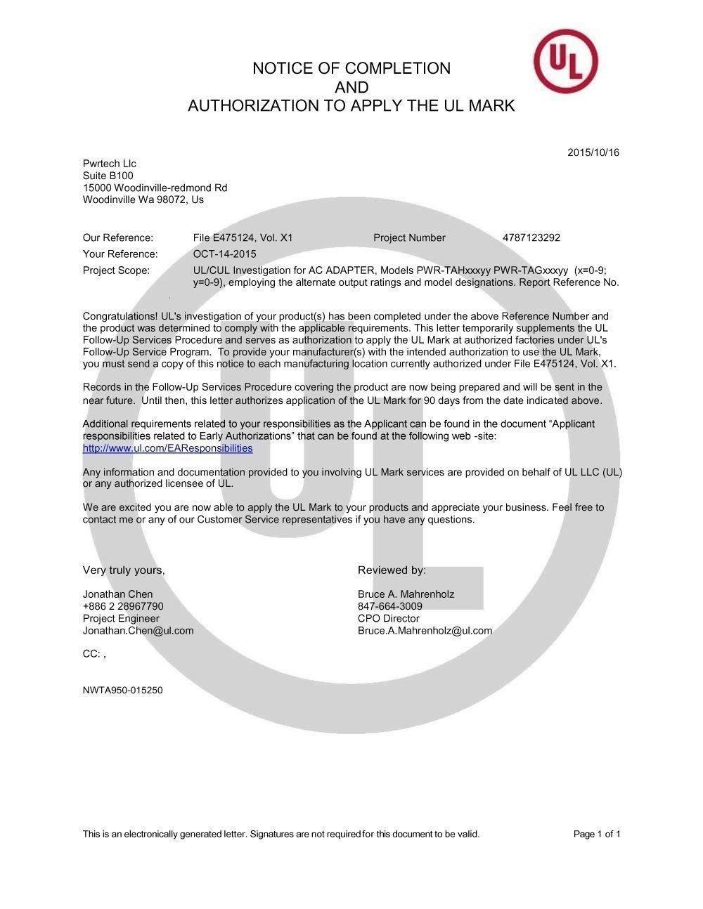 Pwr UL Listed 12V Power Supply Replacement for Linksys Router Modem: EA6900 EA7500 EA8300 EA6400 EA7300 WRT1900ACS WRT3200ACM; NETGEAR R6250-12 Ft