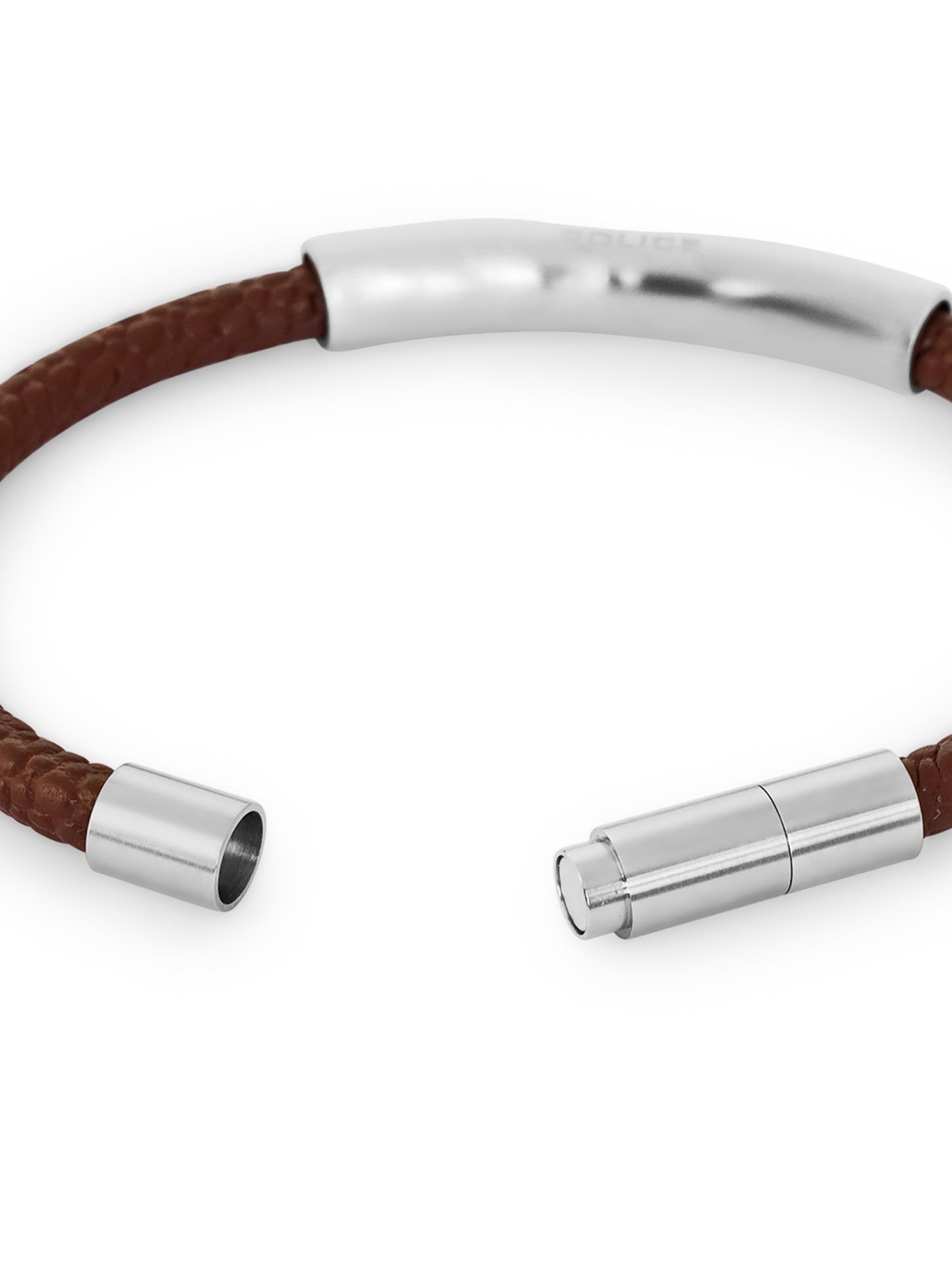 Police Jersey Brown Bracelet for Men