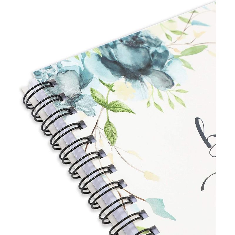Faithful Finds Religious Prayer Journal, Spiral Floral Notebook, 8.8 x 8.5 in