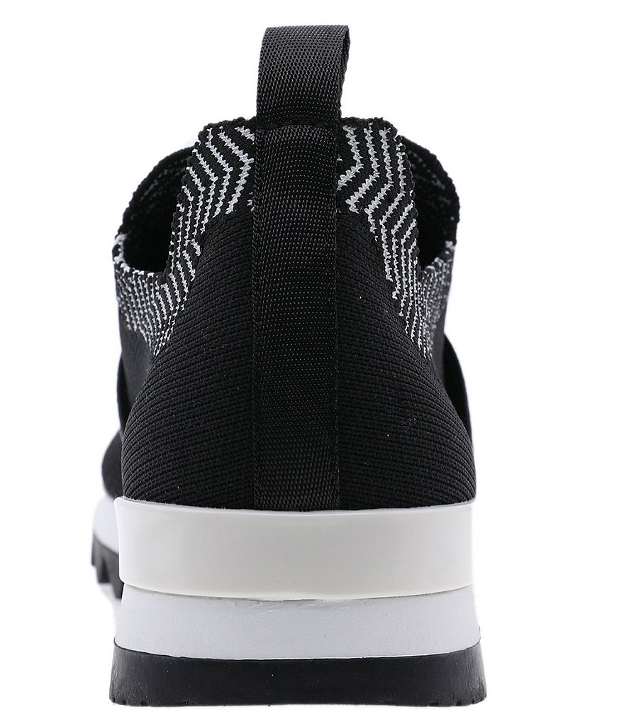 BCBGeneration Lendall Stretch Knit Fabric Logo Strap Slip-On Sneakers