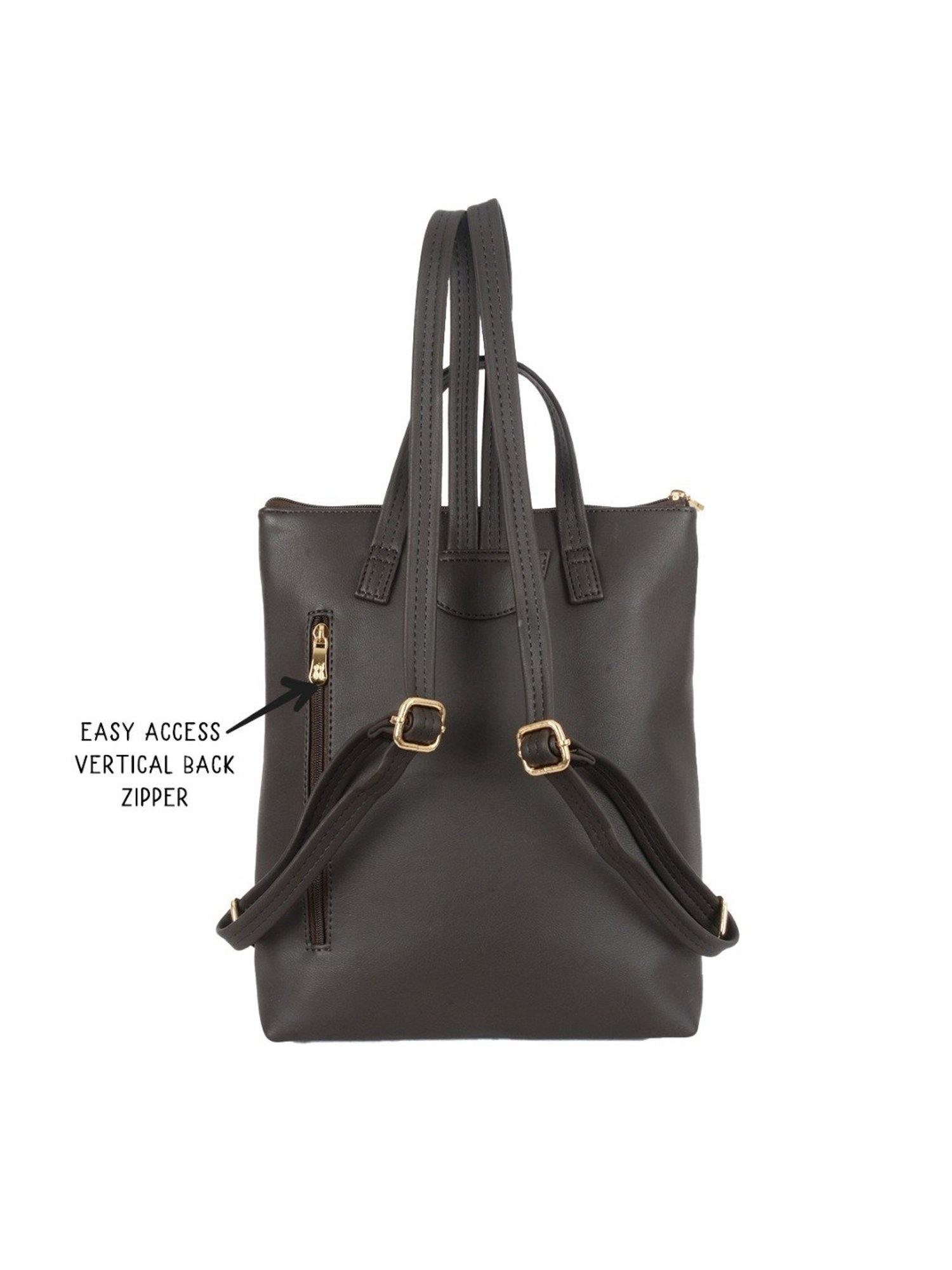 Tohl Fenwick Black Leather Medium Backpack