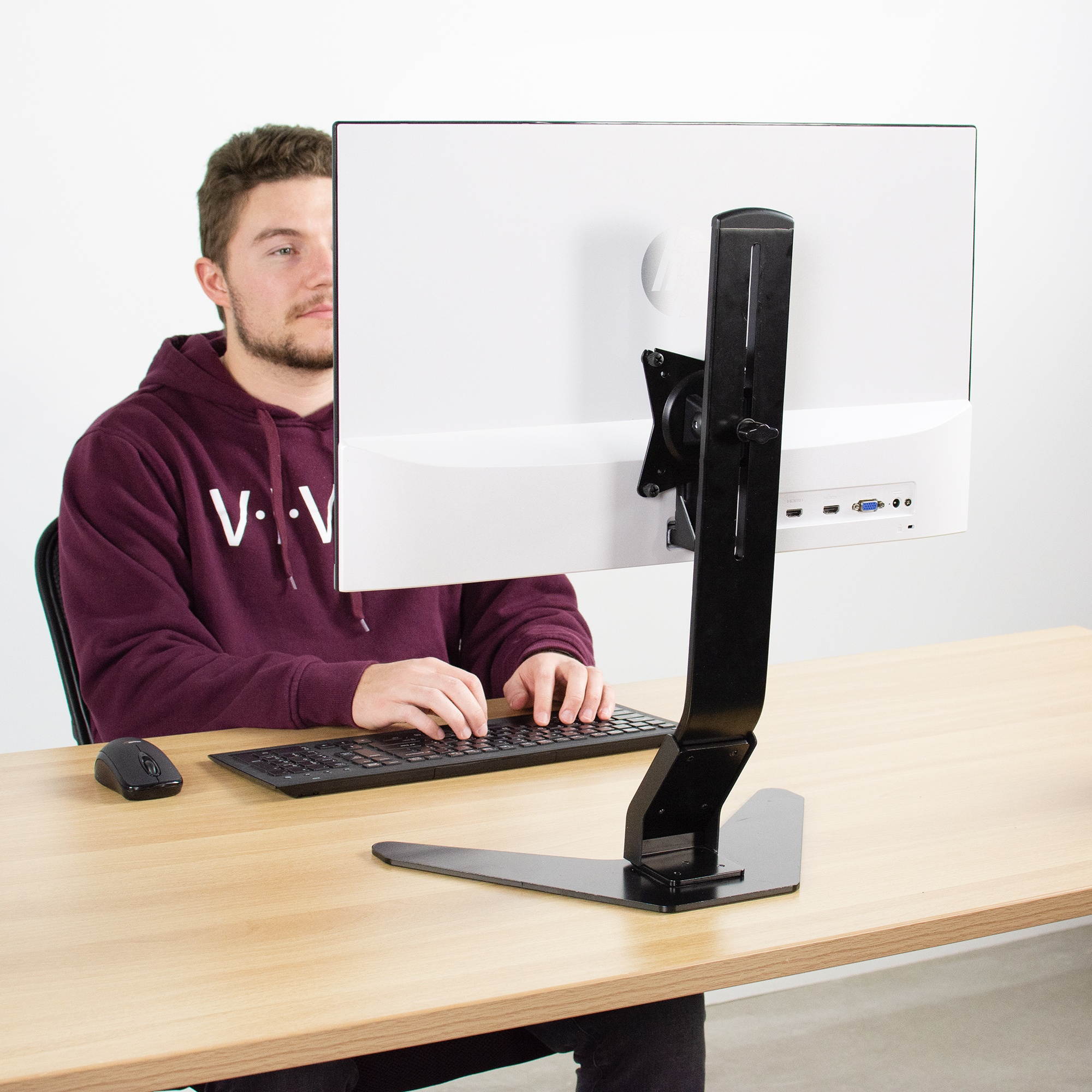 VIVO Steel VESA Adapter Plate for HP 27er, 27es, 27ea, 25er, 25es, 24ea, 23er, 23es, 22er, 22es Monitors (MOUNT-HP27ER)