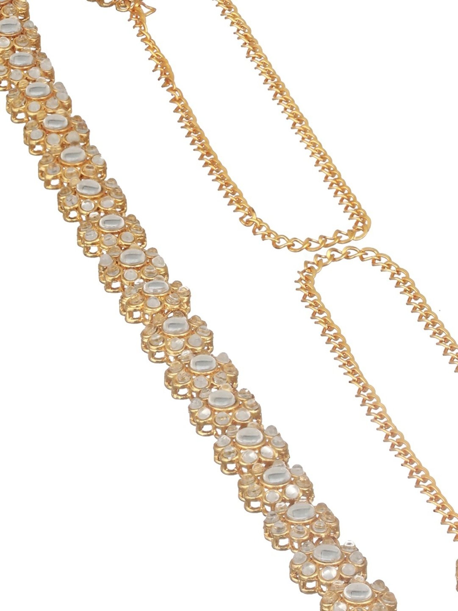 Aatmana Golden Kundan Waist Belt