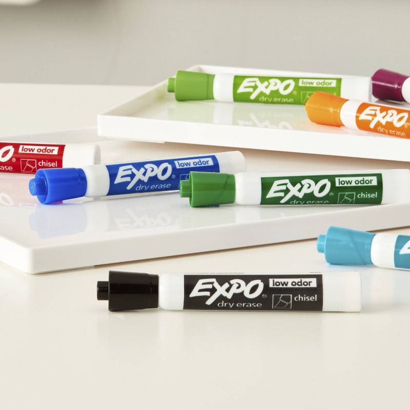 EXPO Dry Erase Marker, Chisel Tip, 8ct - Multicolor