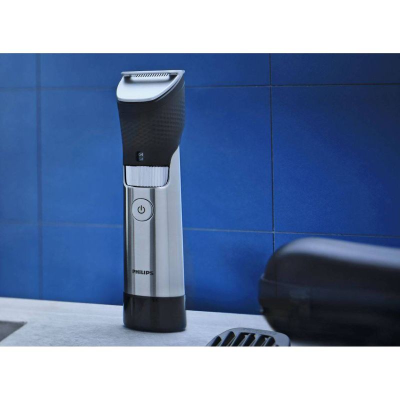 Philips Norelco Series 9000 Beard & Hair Men's Rechargeable Electric Trimmer - BT9810/40