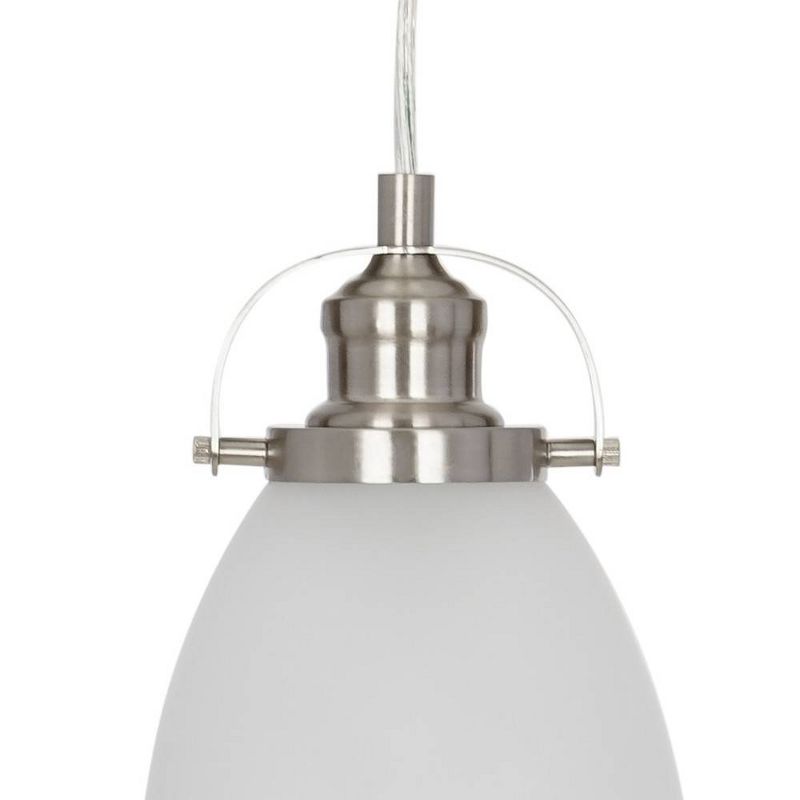 8.5" One Light Mini Pendant Brushed Nickel - Cresswell Lighting