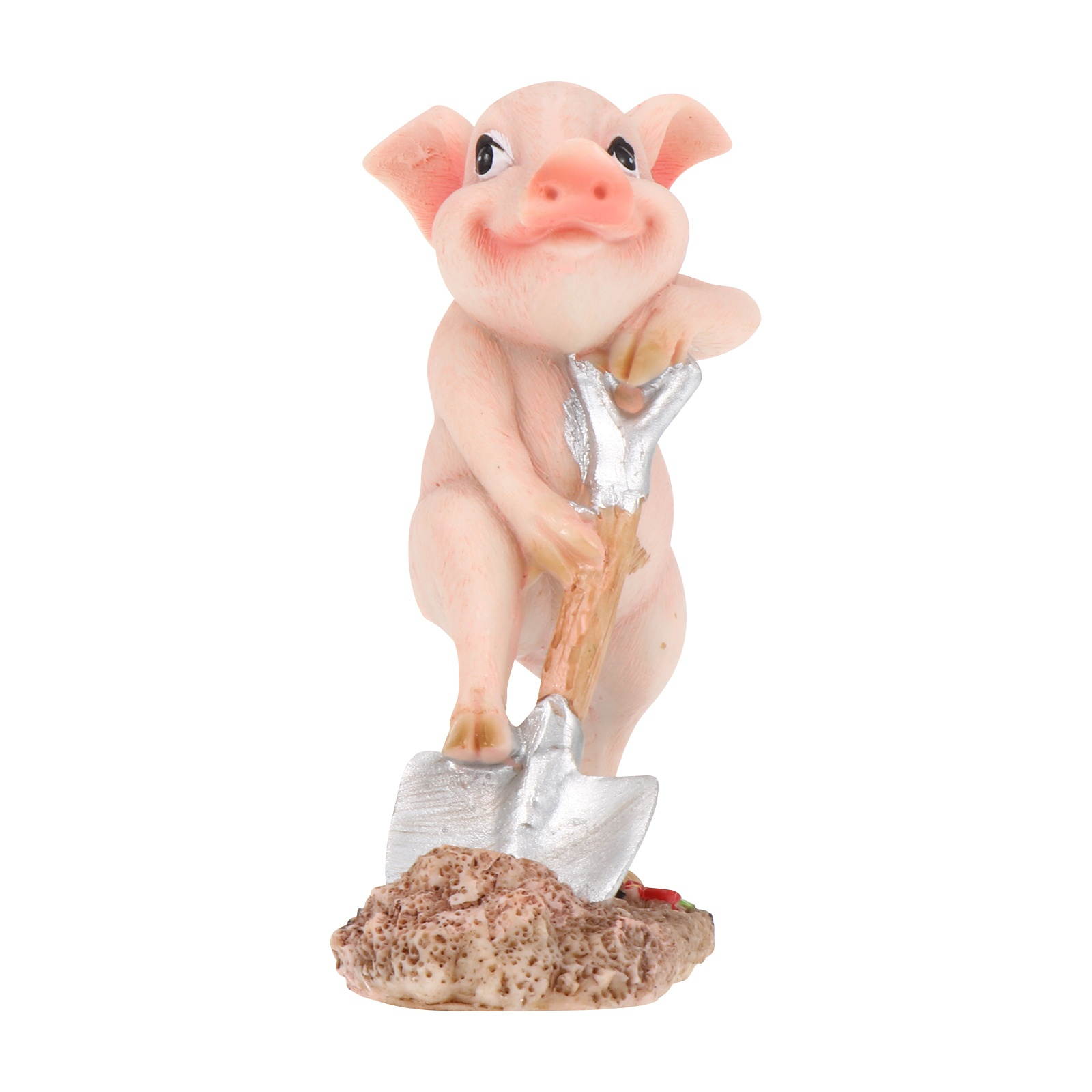 1pc Cartoon Creative Lovely Piggy Adornment Piggy Figurine Pig Model for Home Office