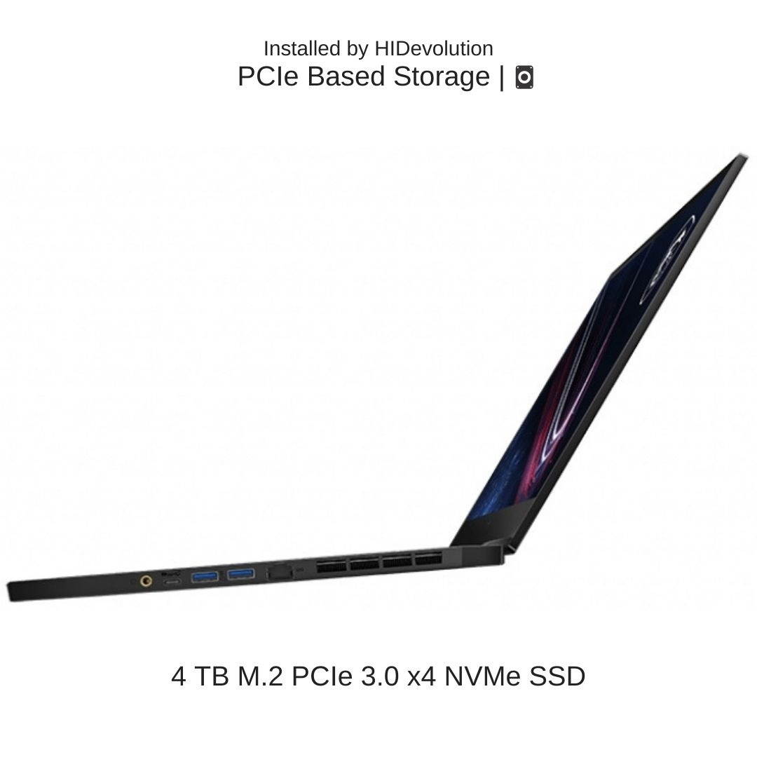[2021] HIDevolution MSI GS66 Stealth 11UH 15.6" QHD 240Hz, 2.3 GHz i7-11800H, RTX 3080, 32 GB 3200MHz RAM, 4 TB PCIe SSD