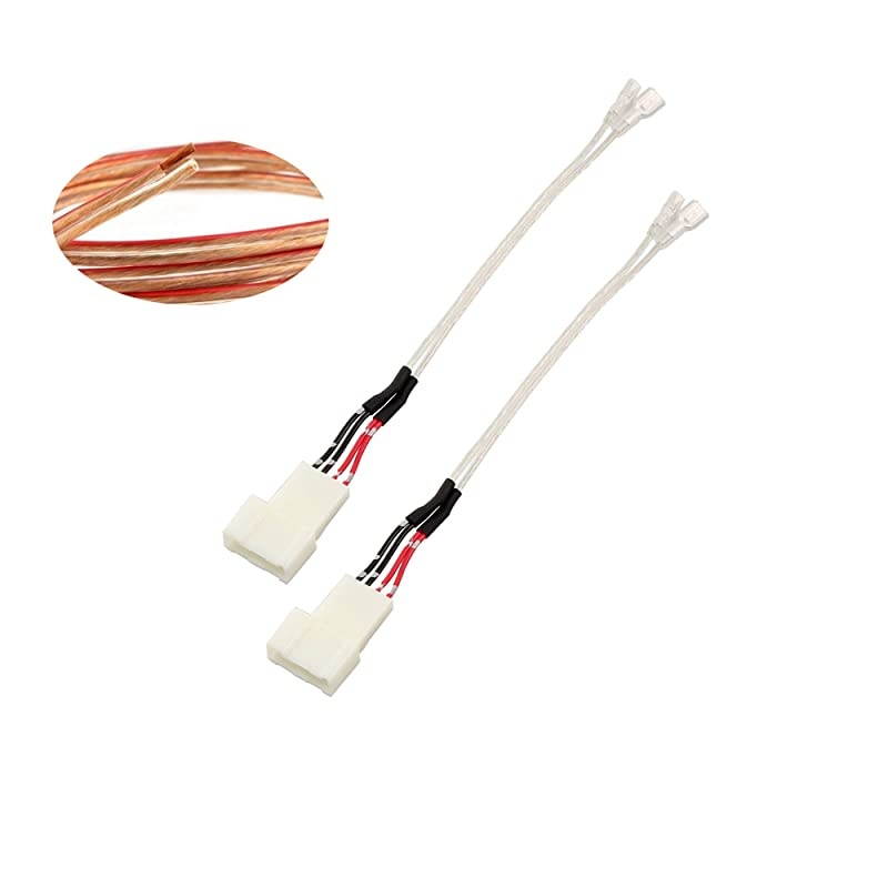 Car Front Dash Pro Tweeter Audio Speaker Wiring Harness Replacement for 20102019 Toyota Corolla 20082019 Toyota Highlander Subaru 20122020 Factory Speaker Connector 1 Pair