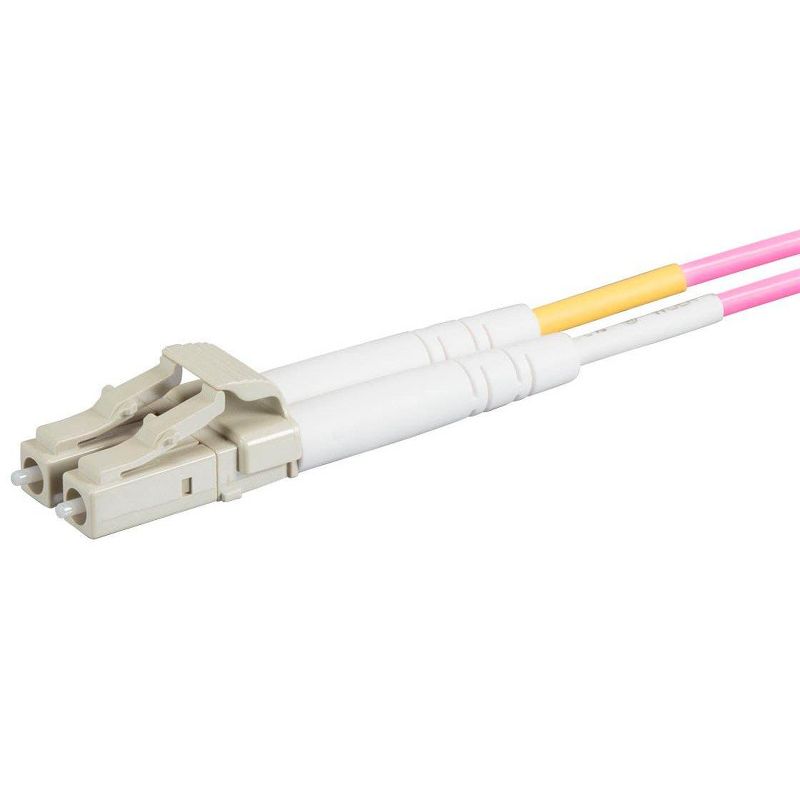 Monoprice Fiber Optic Cable - 3 Meter - Purple | OM4, LC/ST, Multi Mode Duplex, (50/125 Type) - Entegrade Series