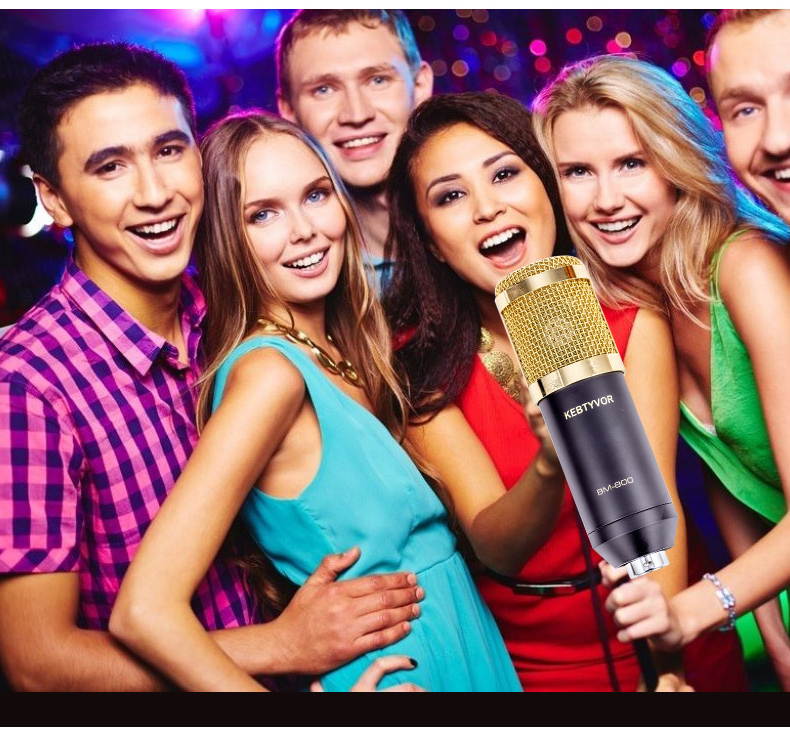 BM800 karaoke microphone studio condenser mikrofon KTV BM 800 mic For Radio Braodcasting Singing Recording computer bm-800