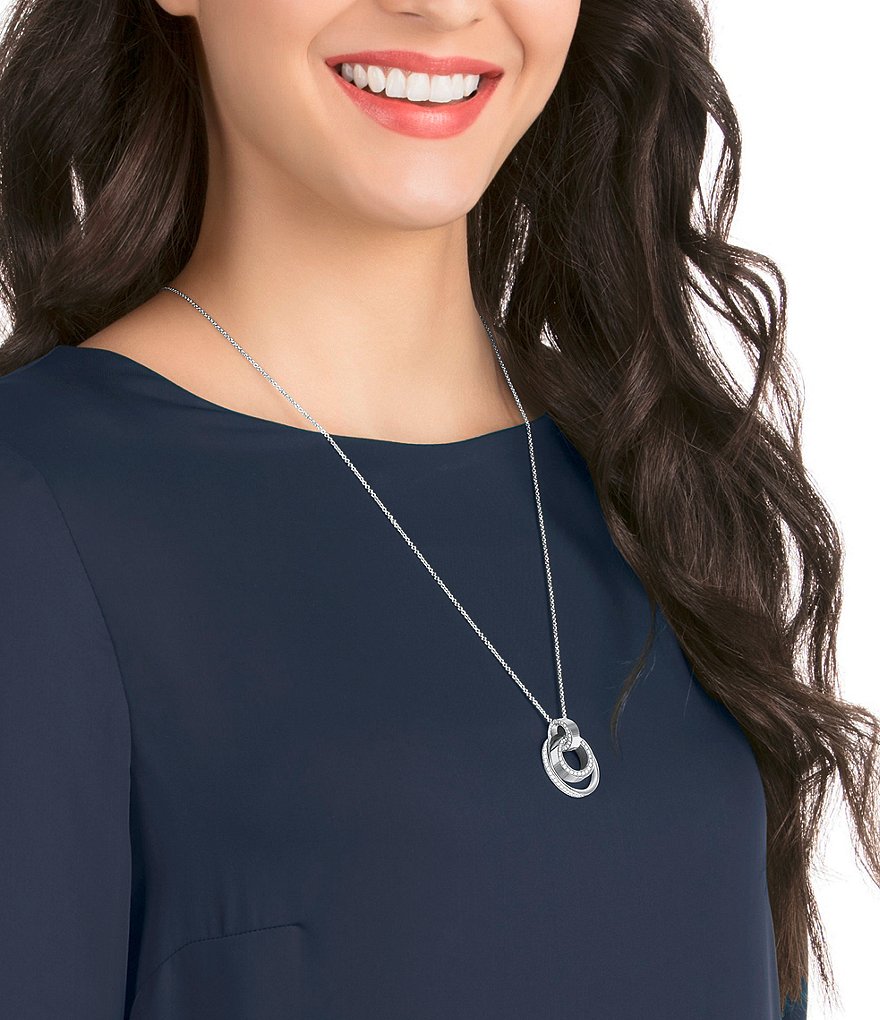 Swarovski Hollow Pendant Necklace