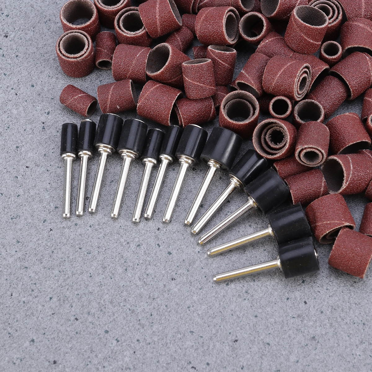 132pcs Sanding Drum Bands Set Bits for Nail Drill Kit Proxxon Foredom Rotary Tools