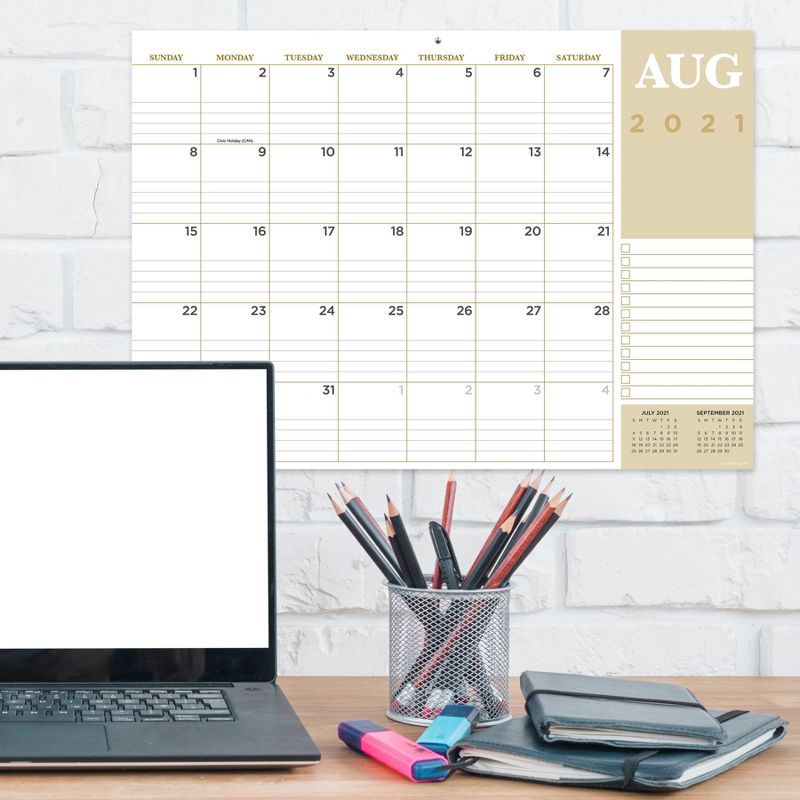 2021-22 Academic Desktop Calendar Professional Monthly - The Time Factory