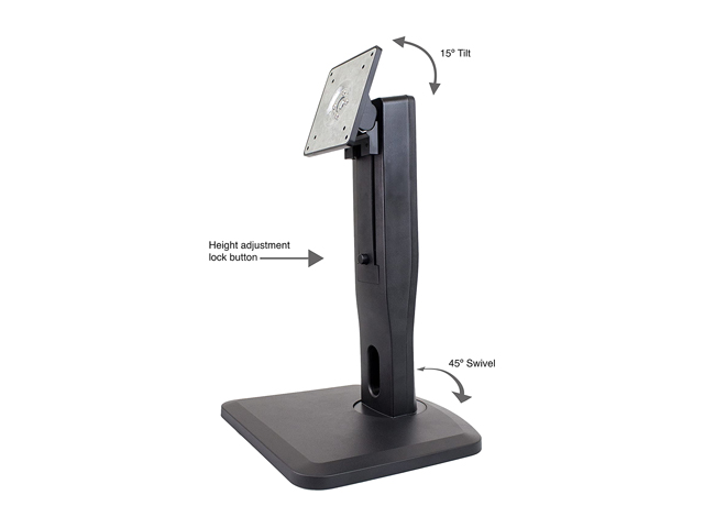 Nixeus VESA Height Adjustable LCD Monitor Stand with 100mm x 100mm and 75mm x 75mm Mounting Options