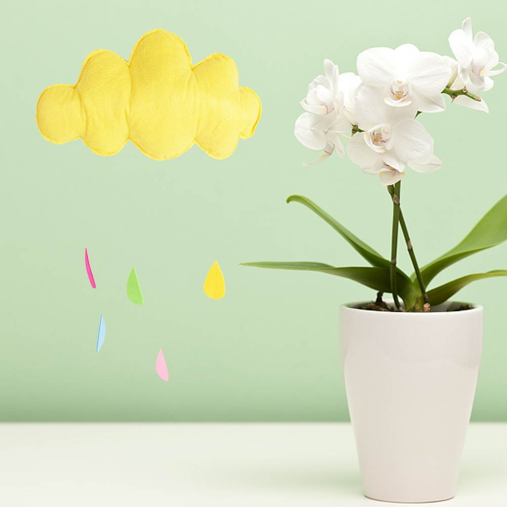 Baby Bedroom Decor Hanging Wall Sticker Kids Play Tent Decoration Props Toys Raining Clouds Water Drop Ornament