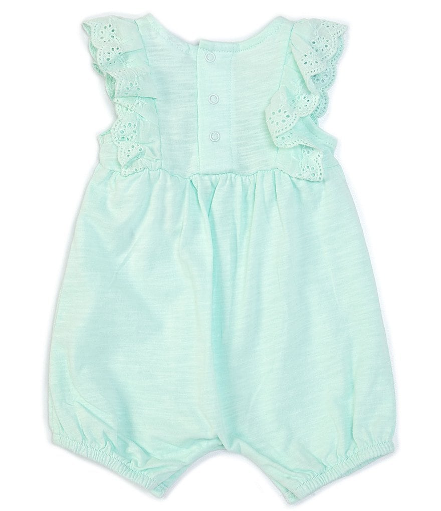 Starting Out Baby Girls Newborn-9 Months Solid Jersey Romper