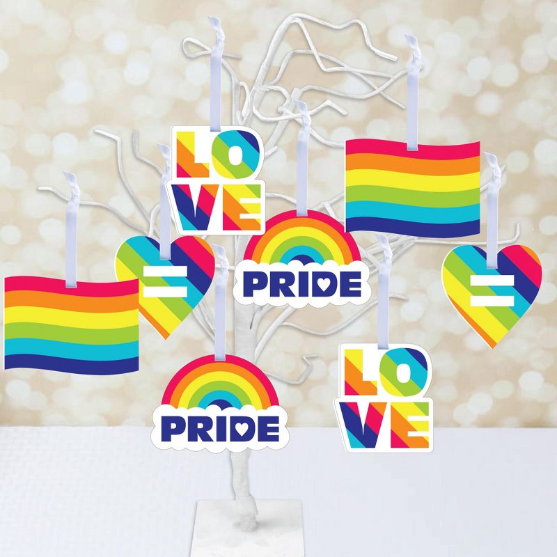 Large Flag with 5 Mini Flags Genderqueer - Bullseye's Playground™