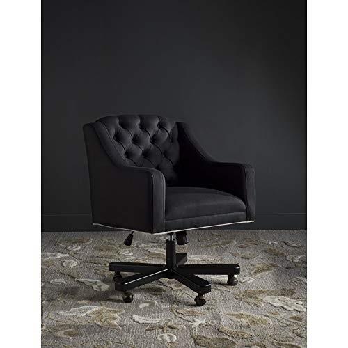 safavieh mercer collection salazar black and taupe office chair