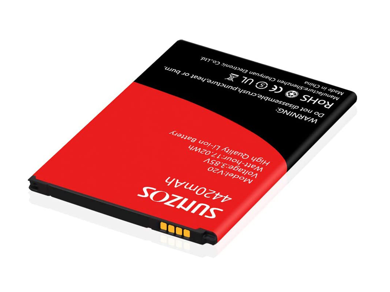 SUNZOS LG V20 Battery, [Upgraded] 4420mAh Li-ion Replacement Battery for LG V20 BL-44E1F [US996,T-Mobile H918,Verizon VS995,Sprint LS997,AT&T H910