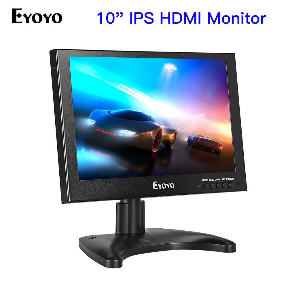 Eyoyo 10" Inch TFT LCD 1920x1200 Monitor With VGA/HDMI/BNC For Car FPV DVD PC