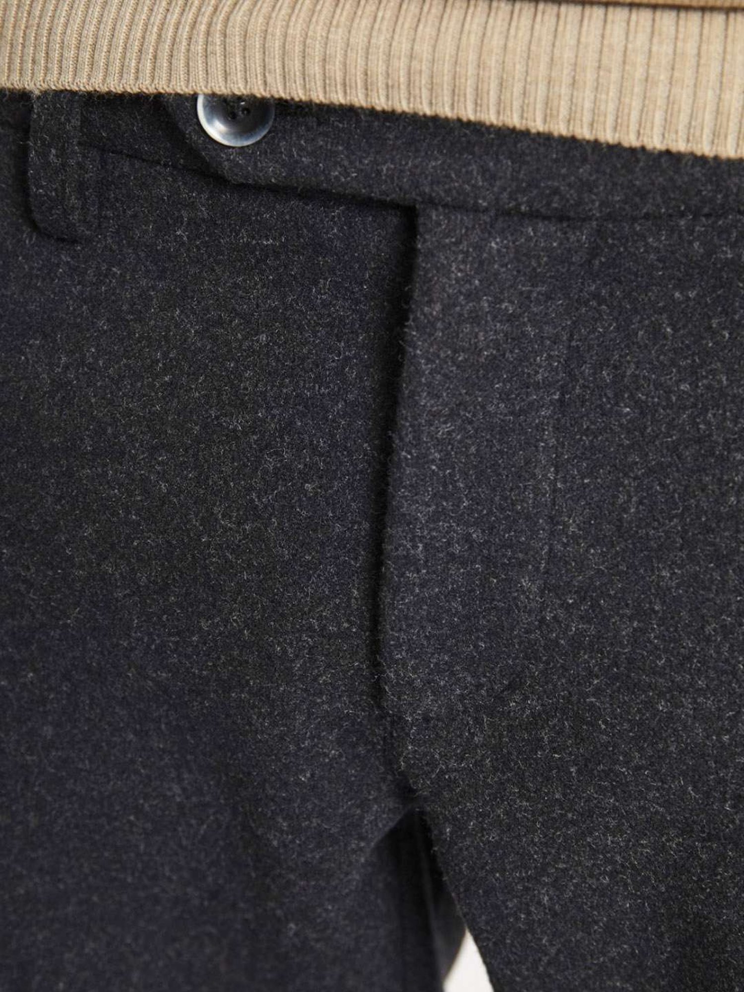 Bruun & Stengade Grey Slim Fit Trousers