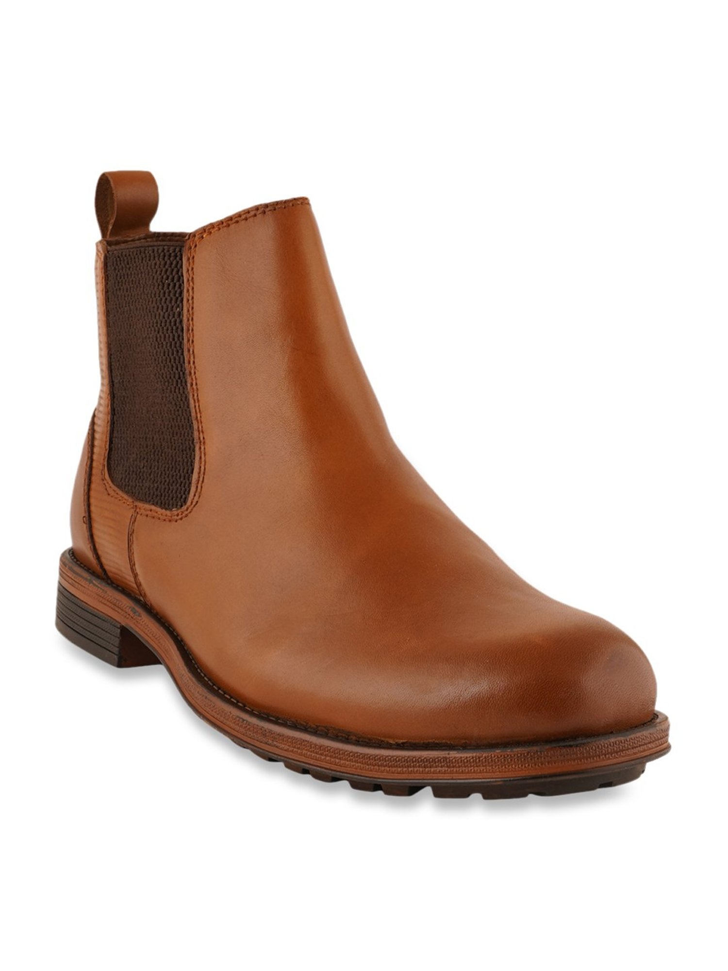 Pelle Albero Men's Tan Chelsea Boots