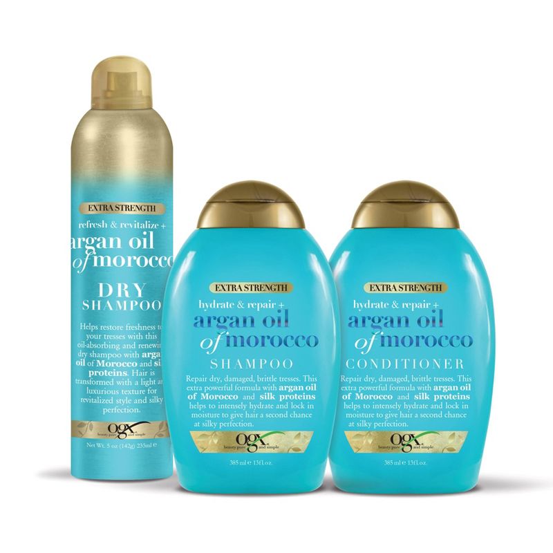OGX Extra Strength Refresh & Revitalize + Argan Oil of Morocco Dry Shampoo - 5oz