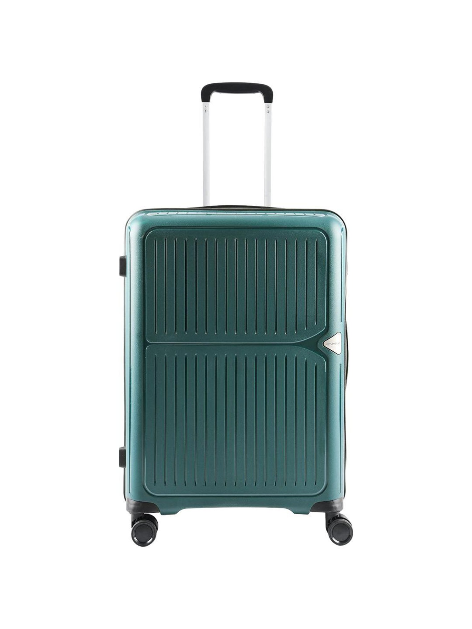 Aristocrat Green Textured Hard Medium Trolley Bag - 28 cm