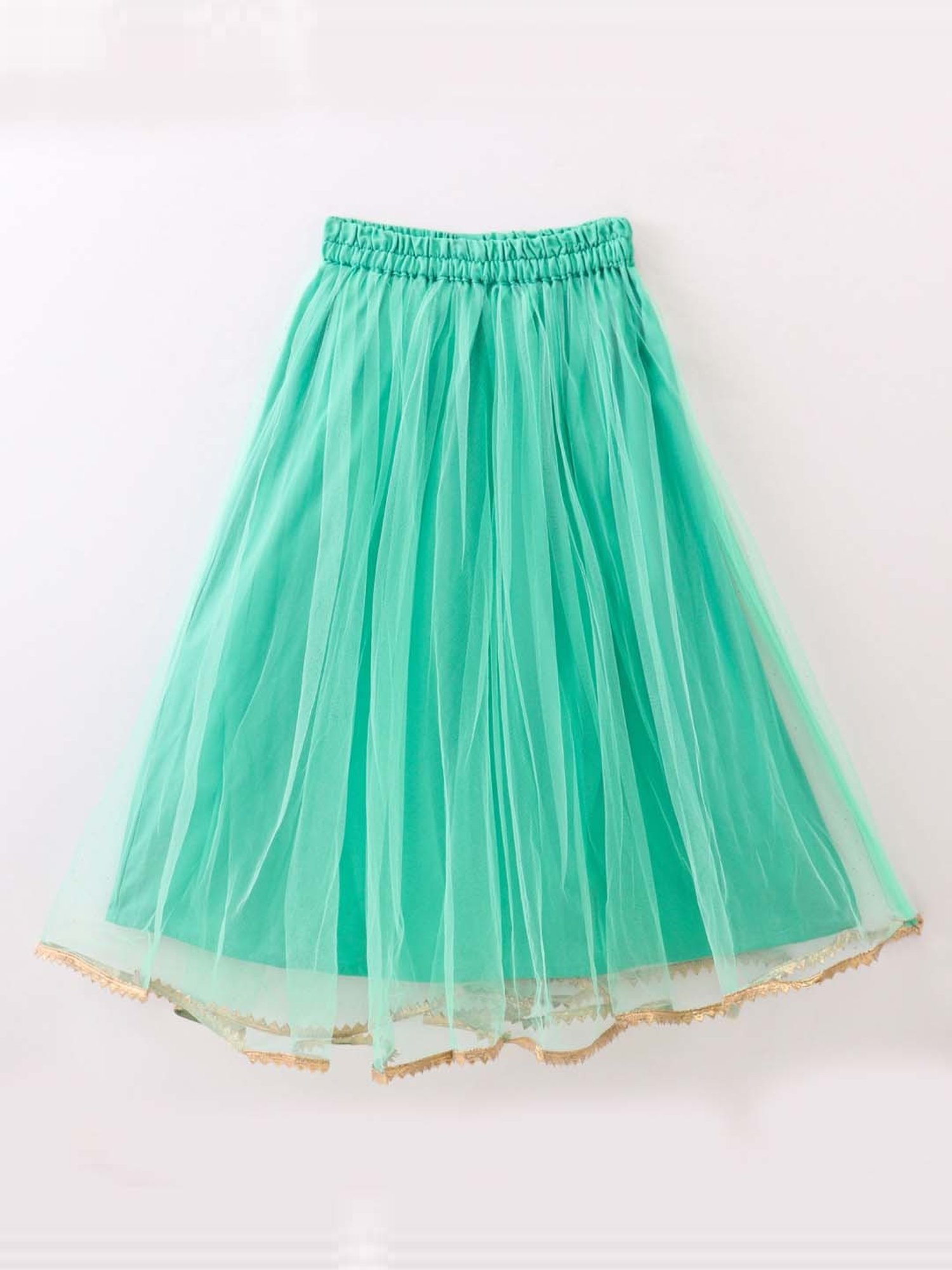 TWISHA Kids Sea Blue Embroidered Top Set