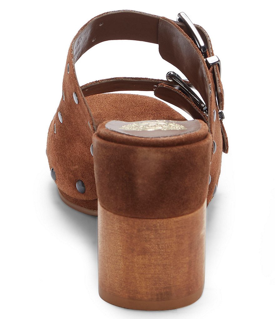 Vince Camuto Maidell Suede Studded Buckle Sandals