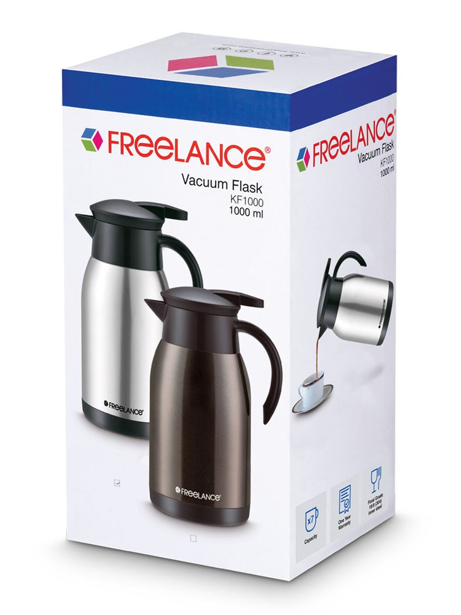Freelance Coffee Steel 1000 ml Vacuum Flask