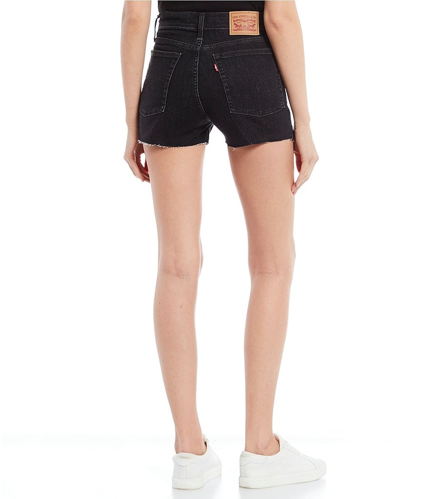 Levi's&reg; High Rise Frayed Hem Shorts
