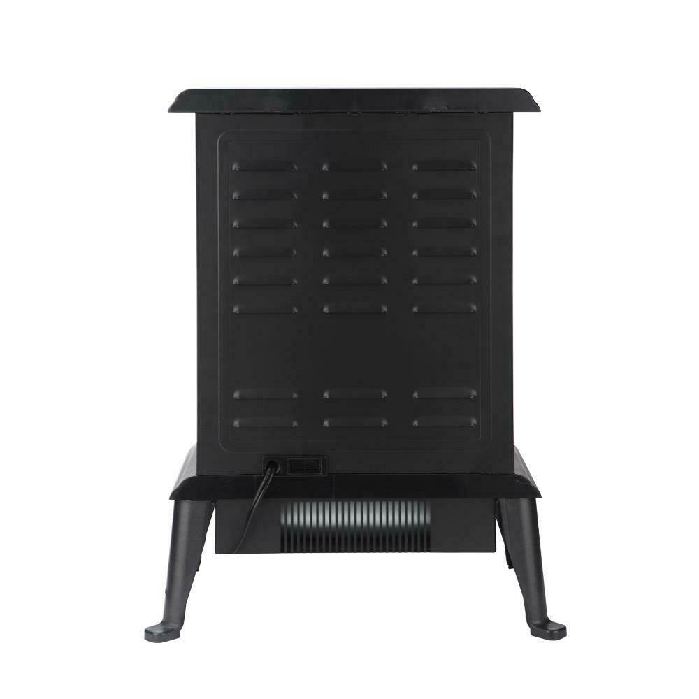 1500W Fireplace Space Heater 3D Flame Stove Freestanding Remote Control Timer US