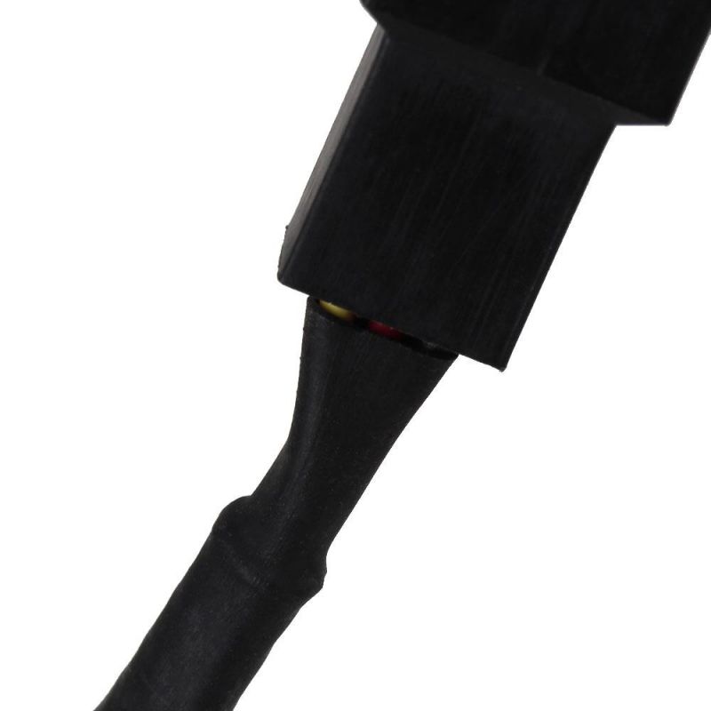 2PCS 3 Pin Connectors Computer PC Case Cooler Fan Extension Cable Black Sleeved