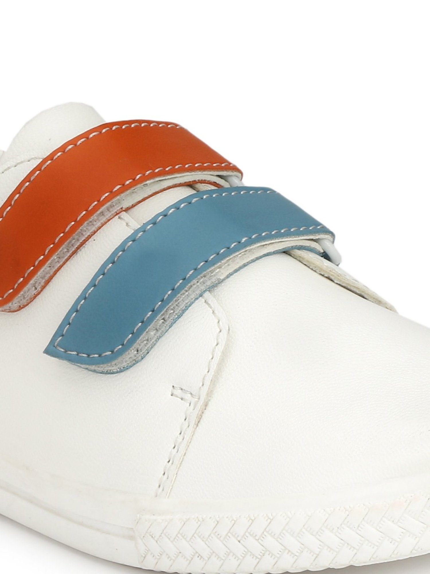 Tuskey Kids White Velcro Shoes