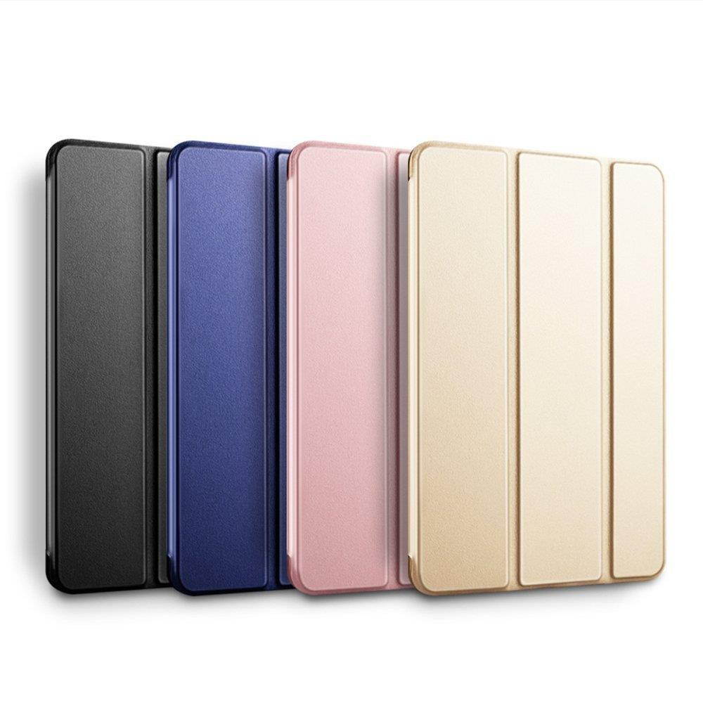 iPad Air 1st Gen 2013 9.7 Inch Case Soft Silicone Back (?For Extra Shock Protection) TriFold Ultra Slim Smart Cover Auto Sleep / Wake, Multi-Angle Stand [iPad Air 1st Gen 9.7&rdquo;]? Soft Back - Gold