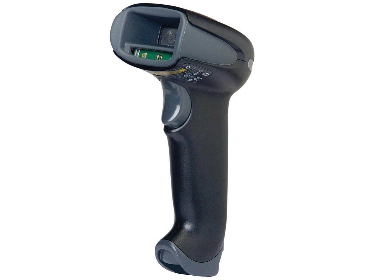 Honeywell 1900gSR-2USB-2 Xenon 1900g Handheld 1D and 2D Barcode Reader with Integrated Ratchet Stand, Standard-Range Focus, Black